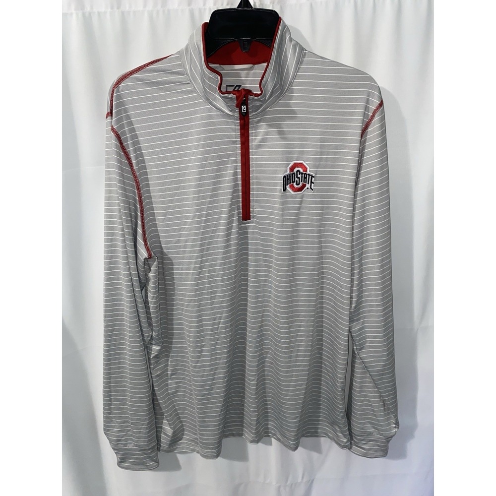 Ohio State Buckeyes 1/4 Zip Pullover DryTec Performance Golf Mens Medium